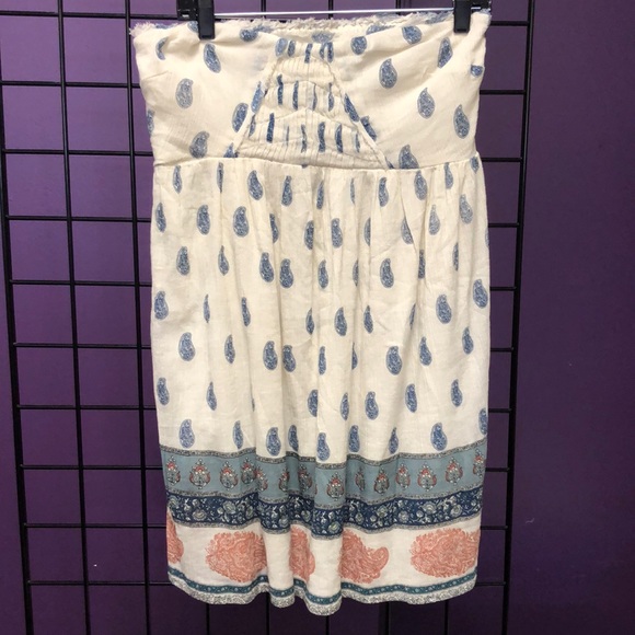 O’Neill Sundress Strapless White/Blue - Picture 1 of 5